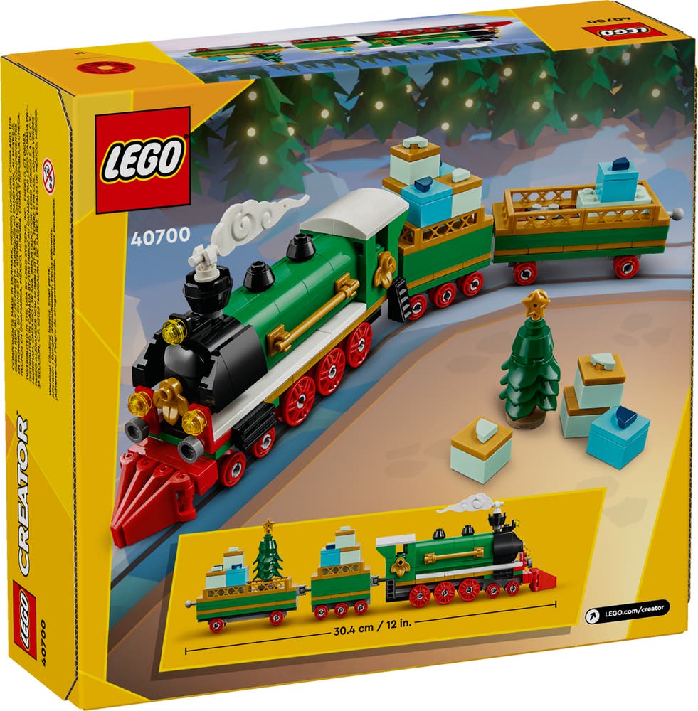 LEGO 40700 Winter Holiday Train GWP box back