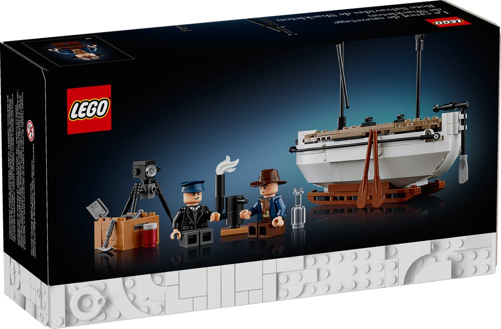 LEGO Icons 40729 Спасательная шлюпка Шеклтона GWP, задняя коробка