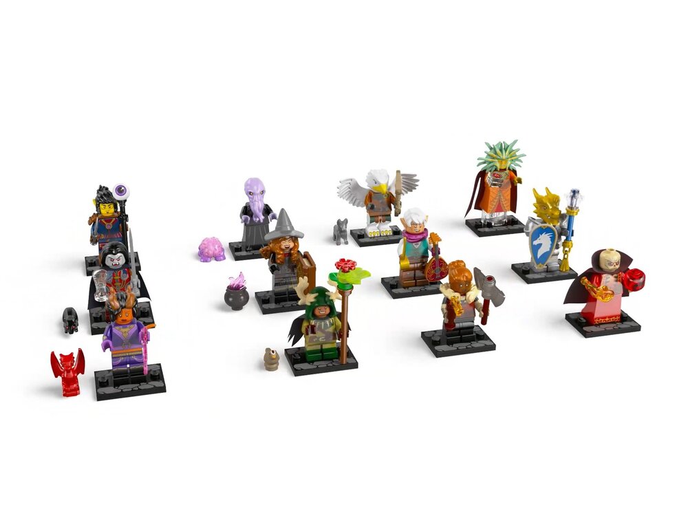 LEGO 71047 Dungeons & Dragons Minifigures lineup