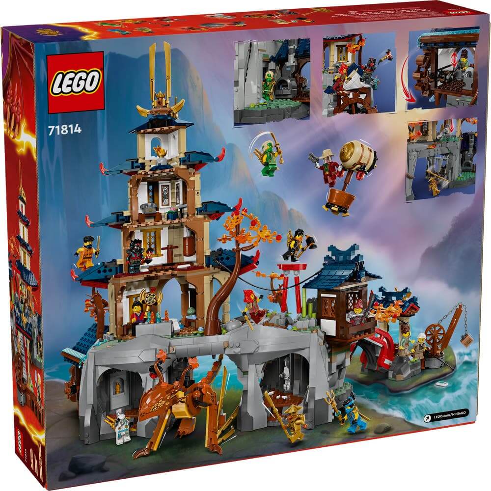 LEGO Ninjago 71814 Tournament Temple City box back