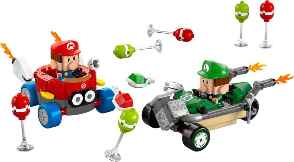 LEGO Super Mario 72034 Mario Kart Baby Mario vs. Baby Luigi