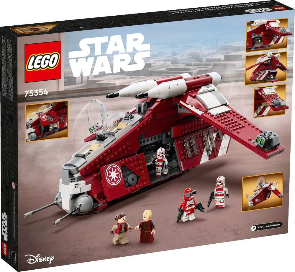 LEGO Star Wars 75354 Coruscant Guard Gunhsip box back