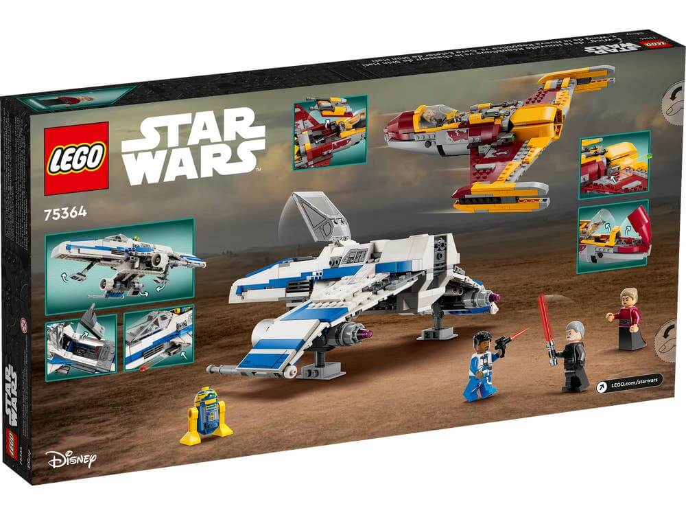 LEGO Star Wars 75364 New Republic E-Wing vs. Shin Hati's Starfighter box back