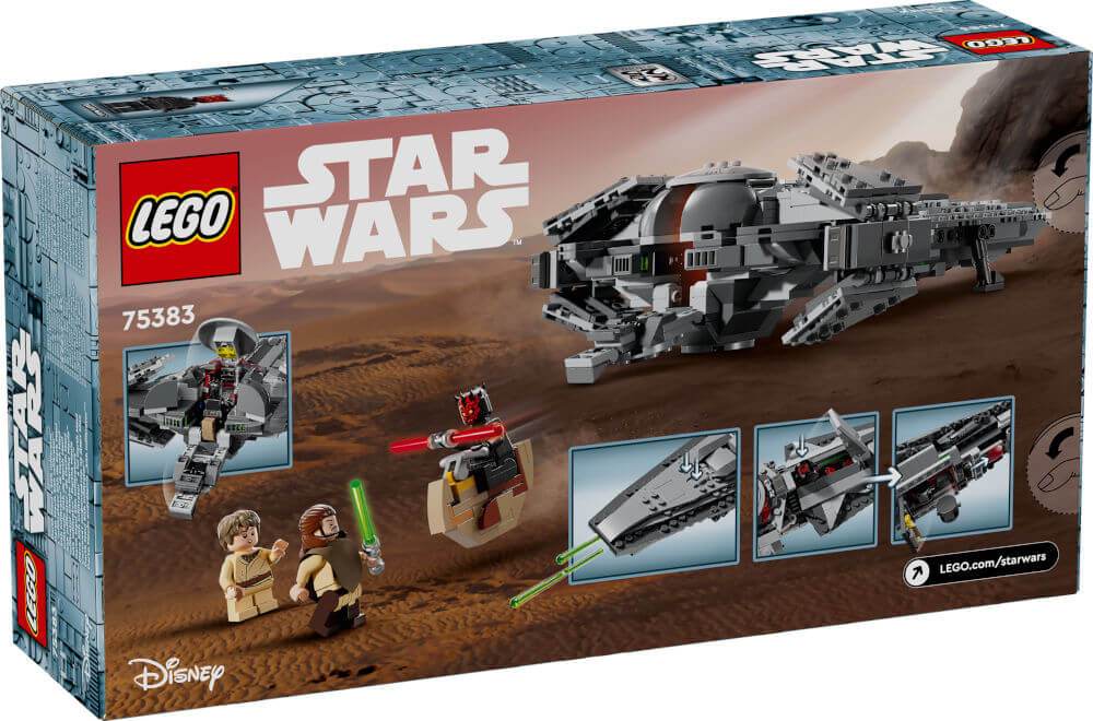LEGO Star Wars 75383 Sith Infiltrator box back