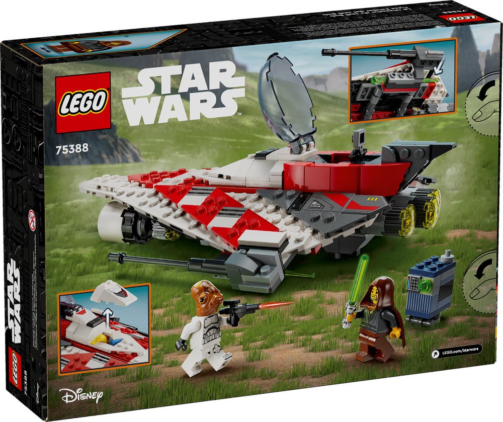 LEGO Star Wars 75388 Jedi Bob's Starfighter box back