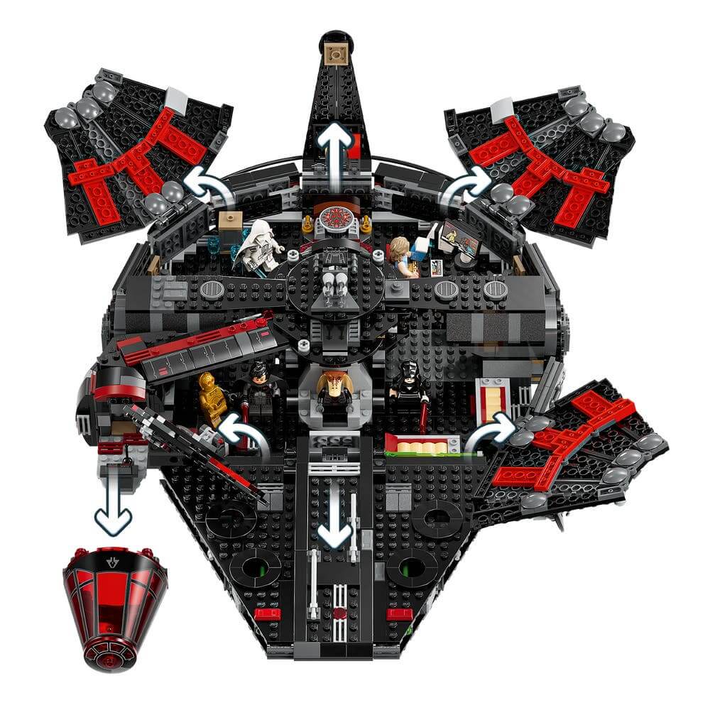 LEGO Star Wars 75389 The Dark Falcon interior