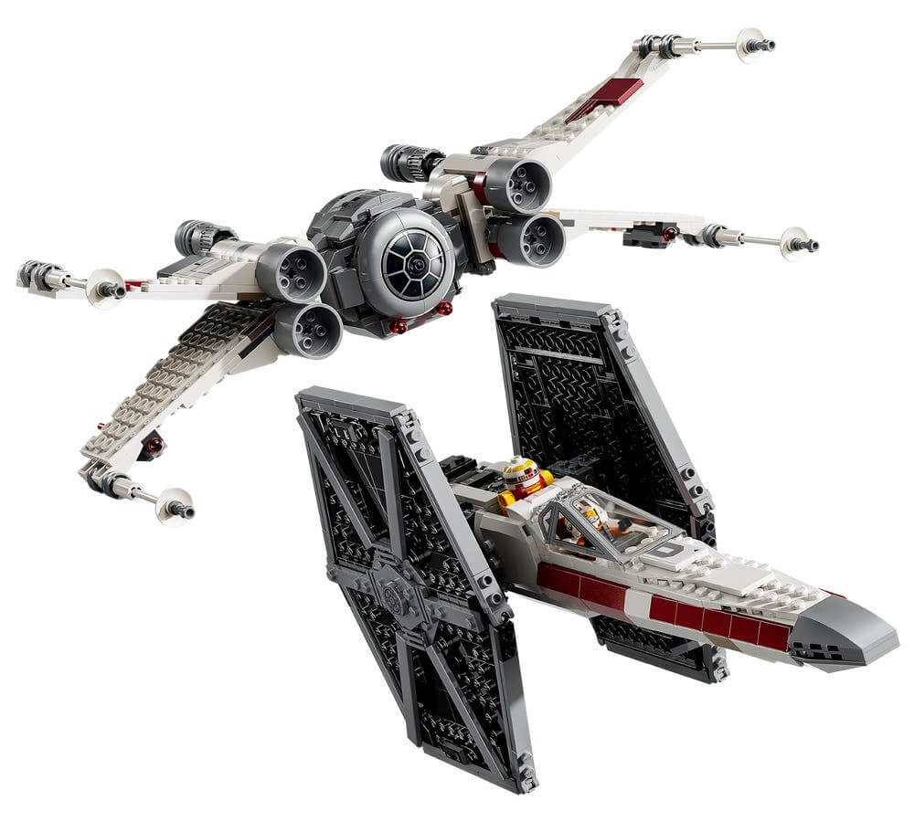 LEGO Star Wars 75393 TIE Fighter & X-Wing Mash-up alternate versions