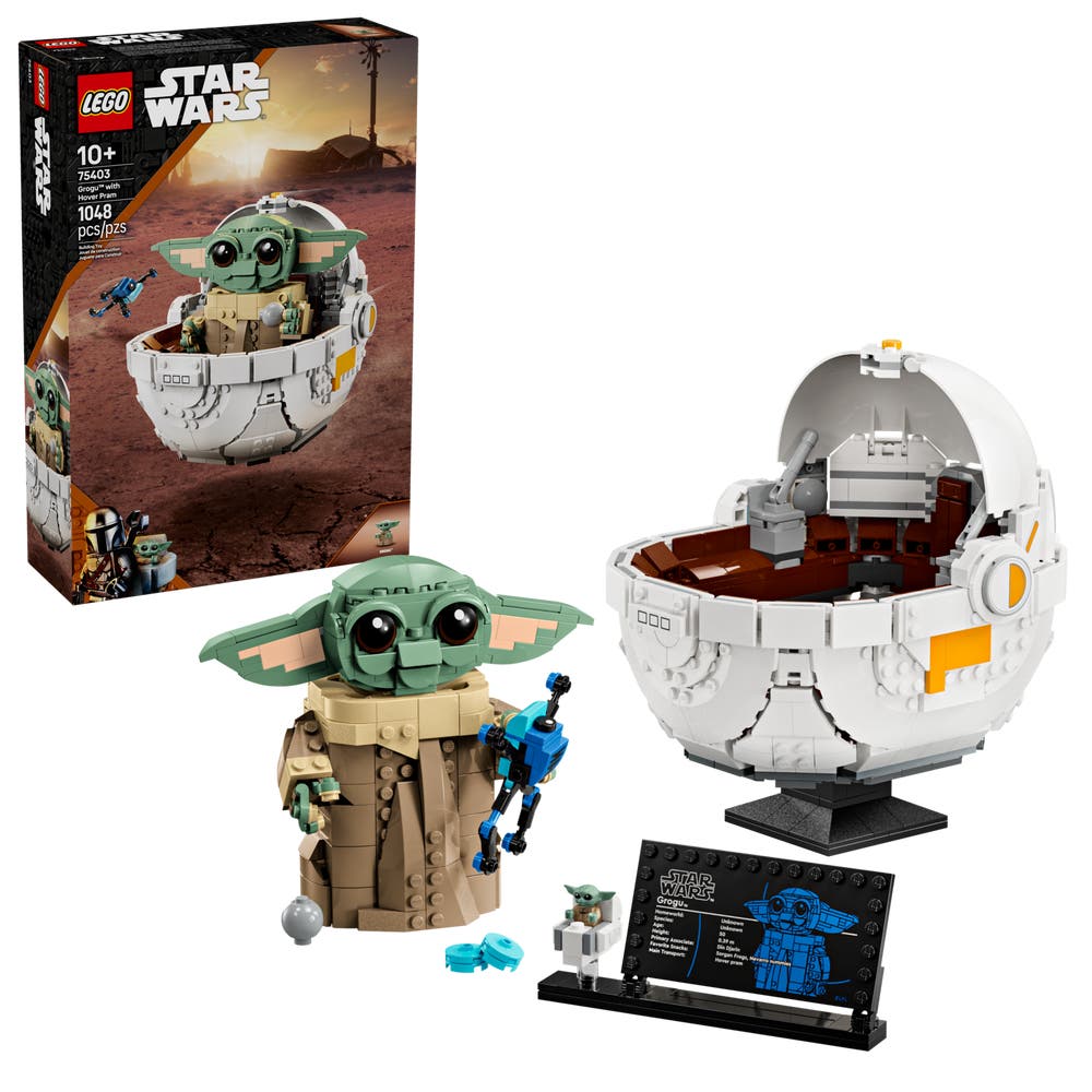 LEGO Star Wars 75403 Buildable Grogu & Hovering Pram box