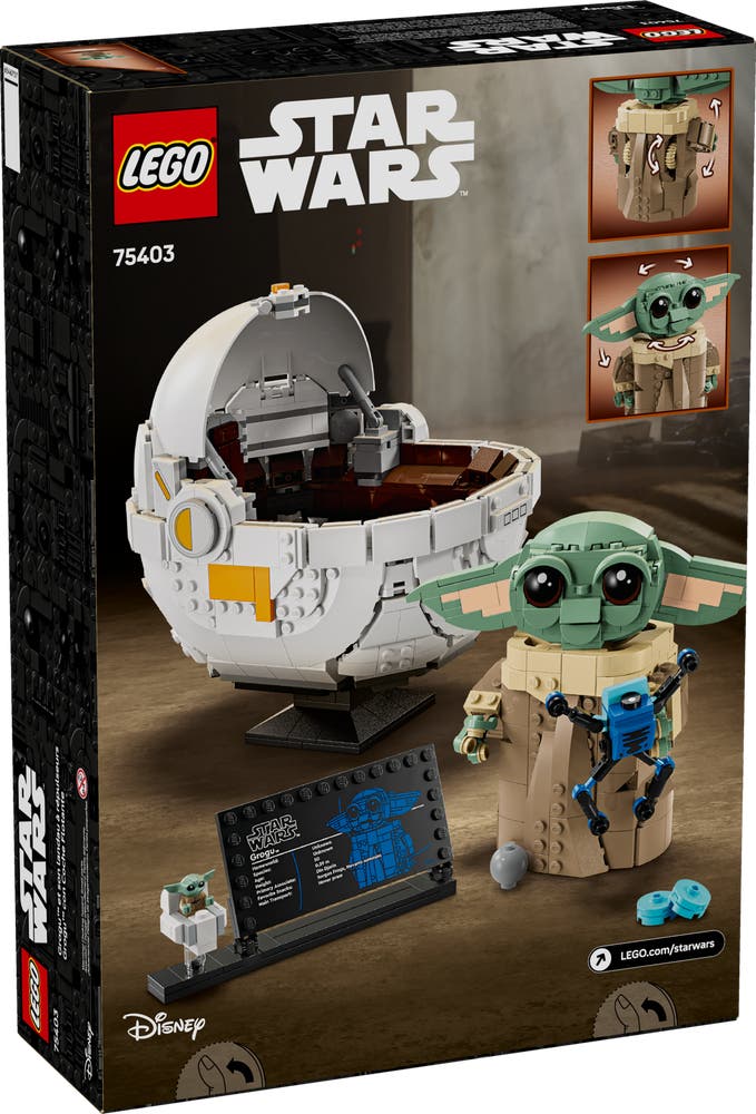 LEGO Star Wars 75403 Buildable Grogu & Hovering Pram lifestyle