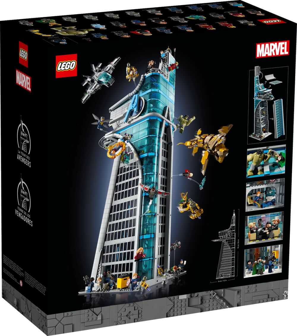 LEGO Marvel 76269 Avengers Tower back of box