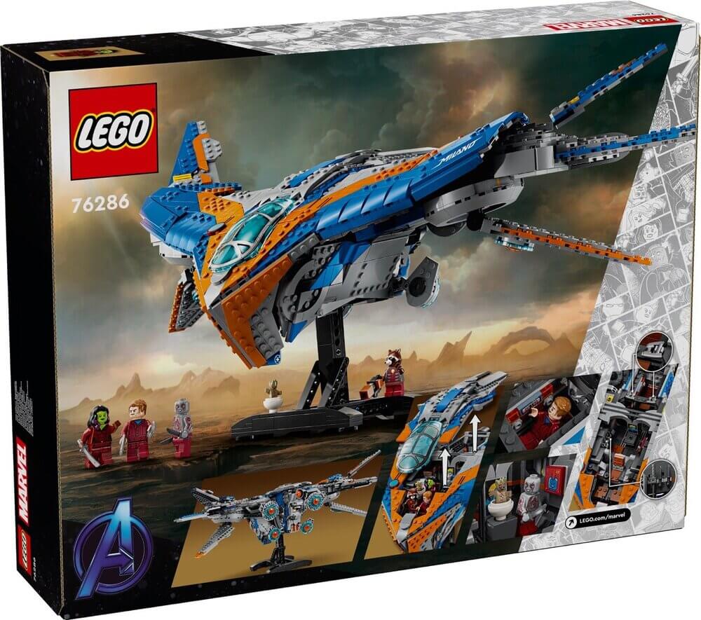 LEGO Marvel 76286 The Milano Spaceship box back