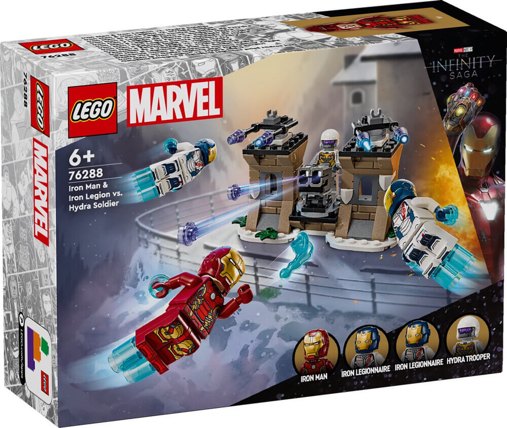 LEGO Marvel 76288 Iron Man & Iron Legion vs. Hydra Soldier box front