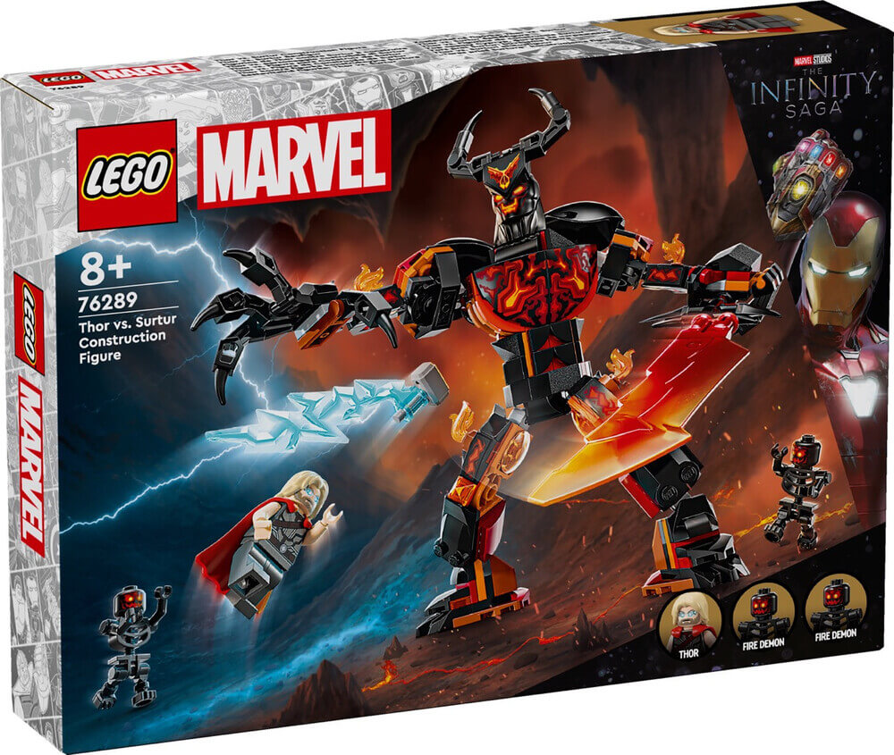 LEGO Marvel 76289 Thor vs. Surtur Construction Figure box front
