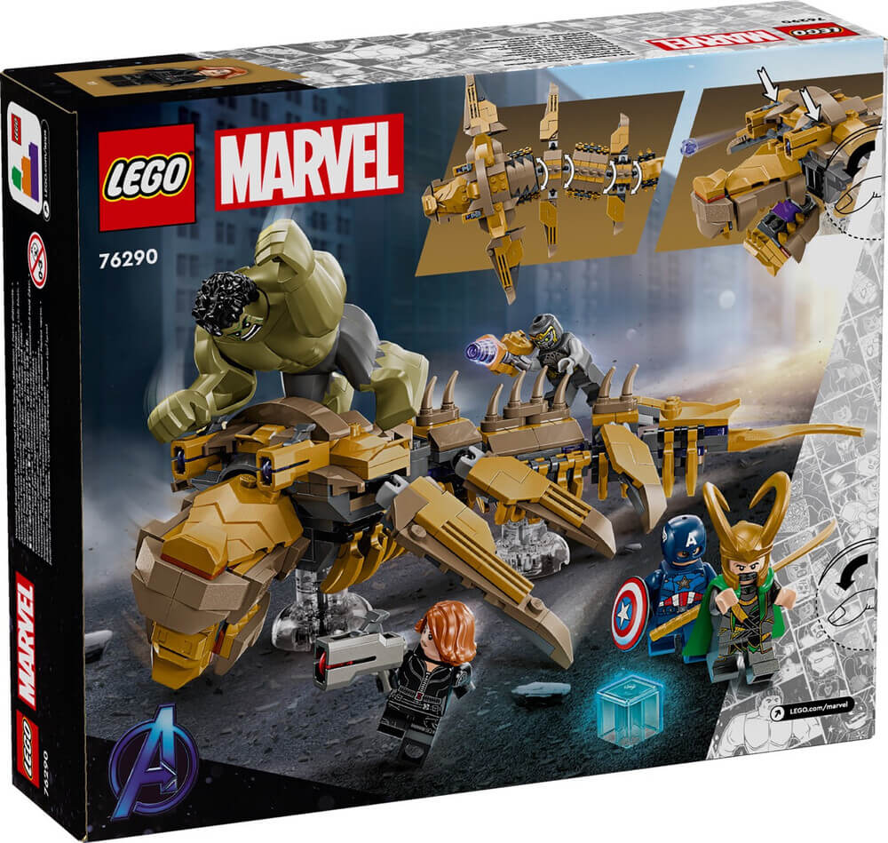 LEGO Marvel 76290 The Avengers vs. The Leviathan box back