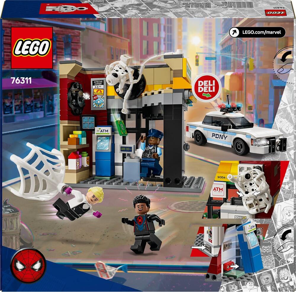 LEGO Marvel 76311 Miles Morales vs. The Spot box back