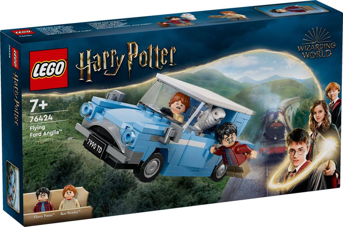 LEGO 76424 Flying Ford Anglia box front