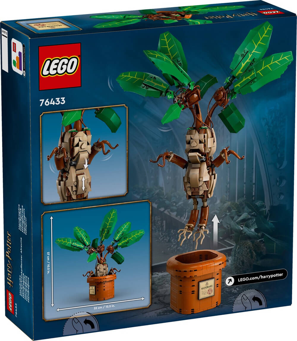 LEGO Harry Potter 76433 Mandrake box back