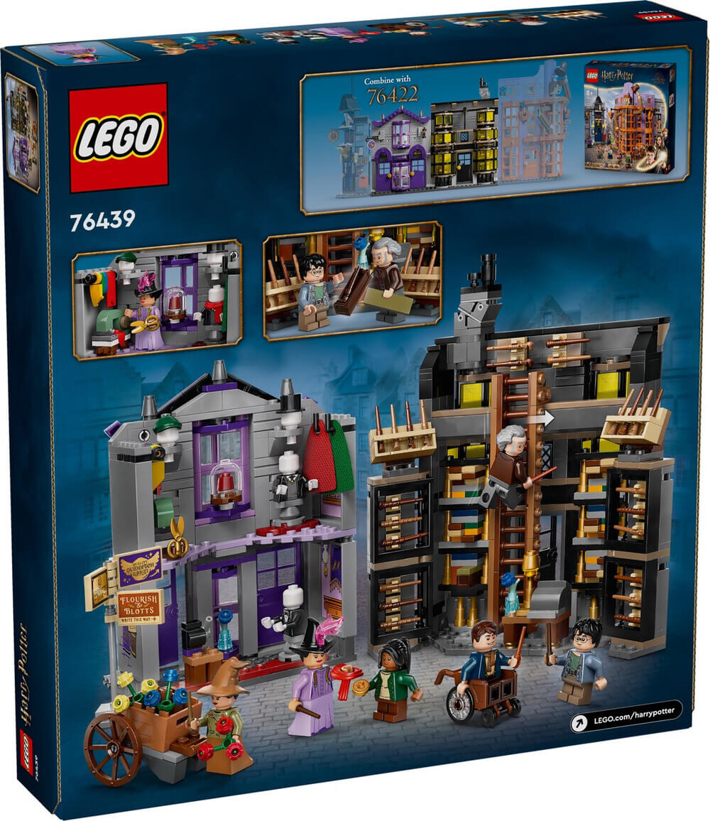 LEGO Harry Potter 76439 Ollivanders & Madam Malkin's Robes box back