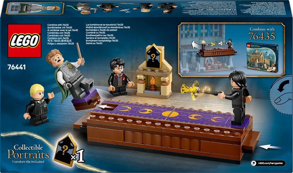 LEGO Harry Potter 76441 Hogwarts Castle: Dueling Club box back