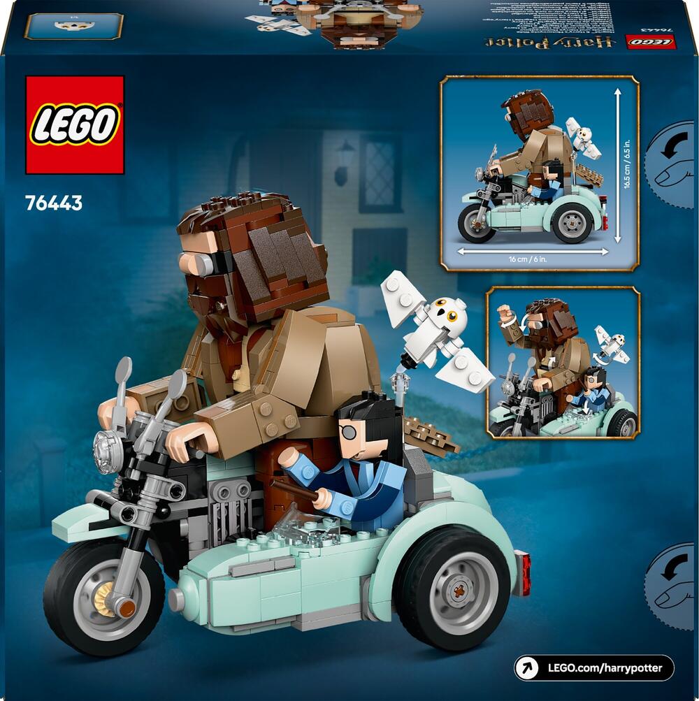 LEGO Harry Potter 76443 Hagrid & Harry's Motorcycle Ride box back