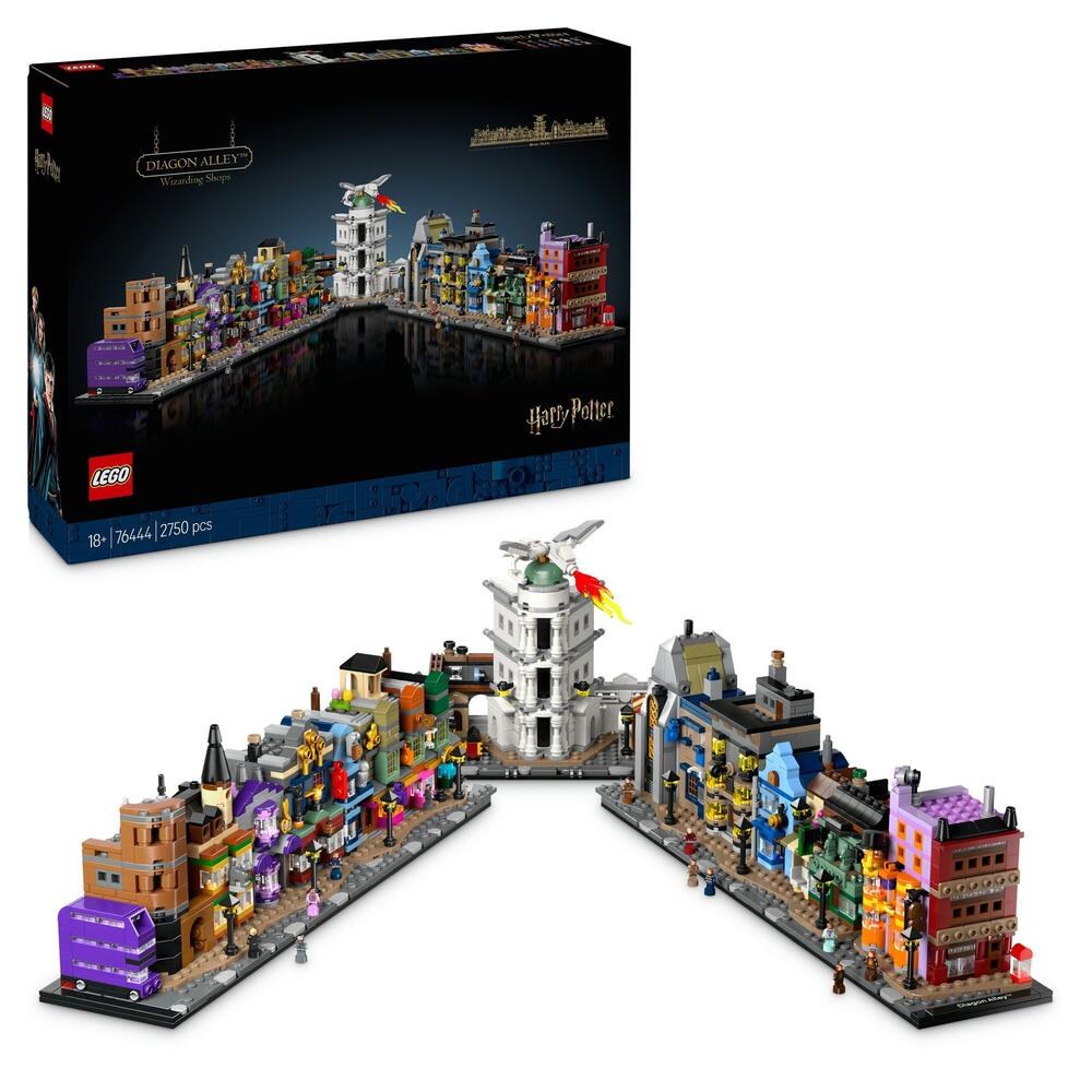 LEGO Harry Potter 76444 Diagon Alley: Wizarding Shops box front