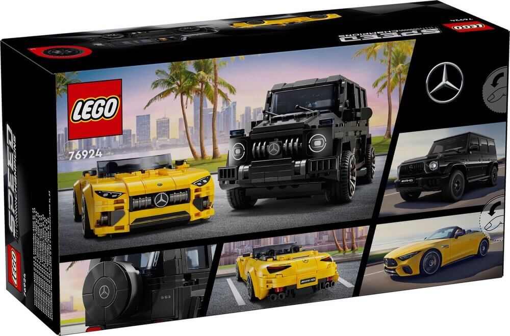 LEGO Speed Champions 76924 Mercedes AMG G63 & SL63 box back
