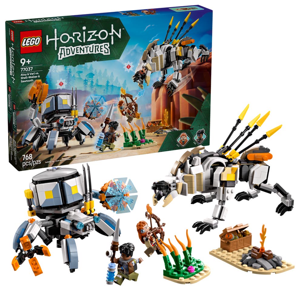 LEGO Horizon 77037 Aloy & Varl vs. Shell-Walker & Sawtooth box front