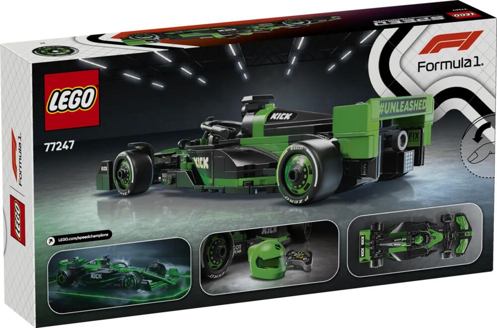 LEGO Speed Champions 77247 KICK Sauber F1 Team C44 box back