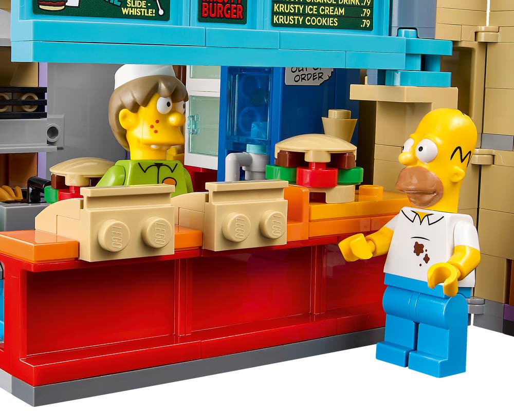 LEGO Icons 10352 The Simpsons: Krusty Burger counter