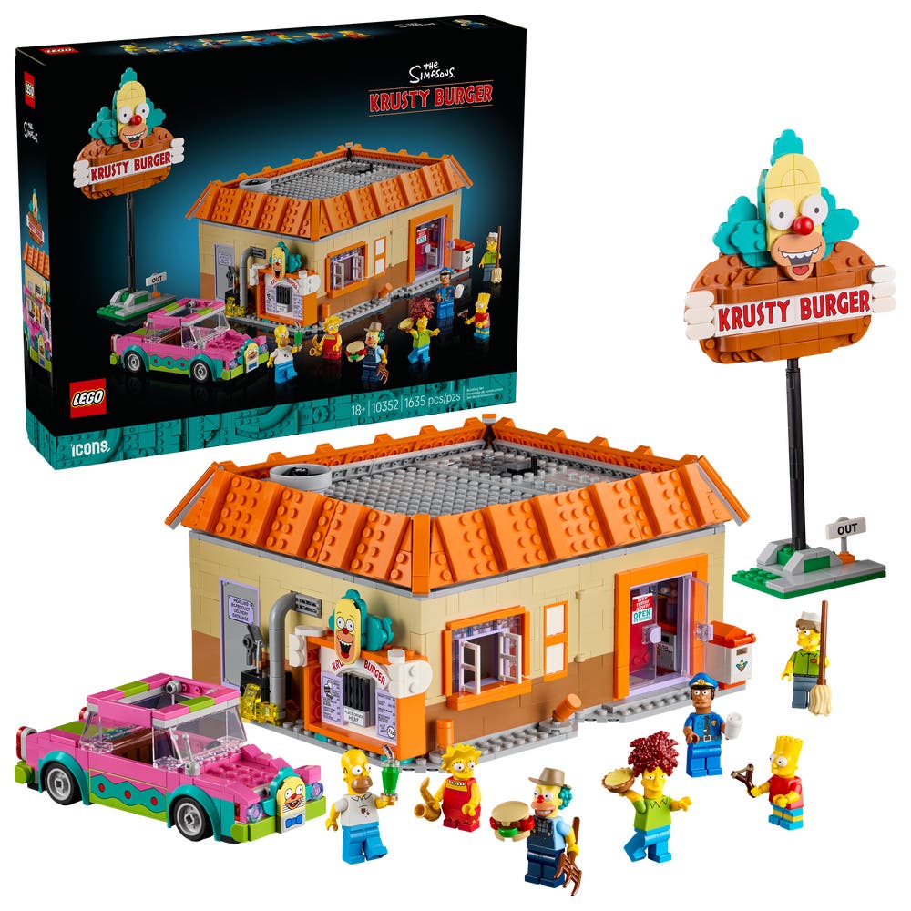 LEGO Icons 10352 The Simpsons: Krusty Burger box front