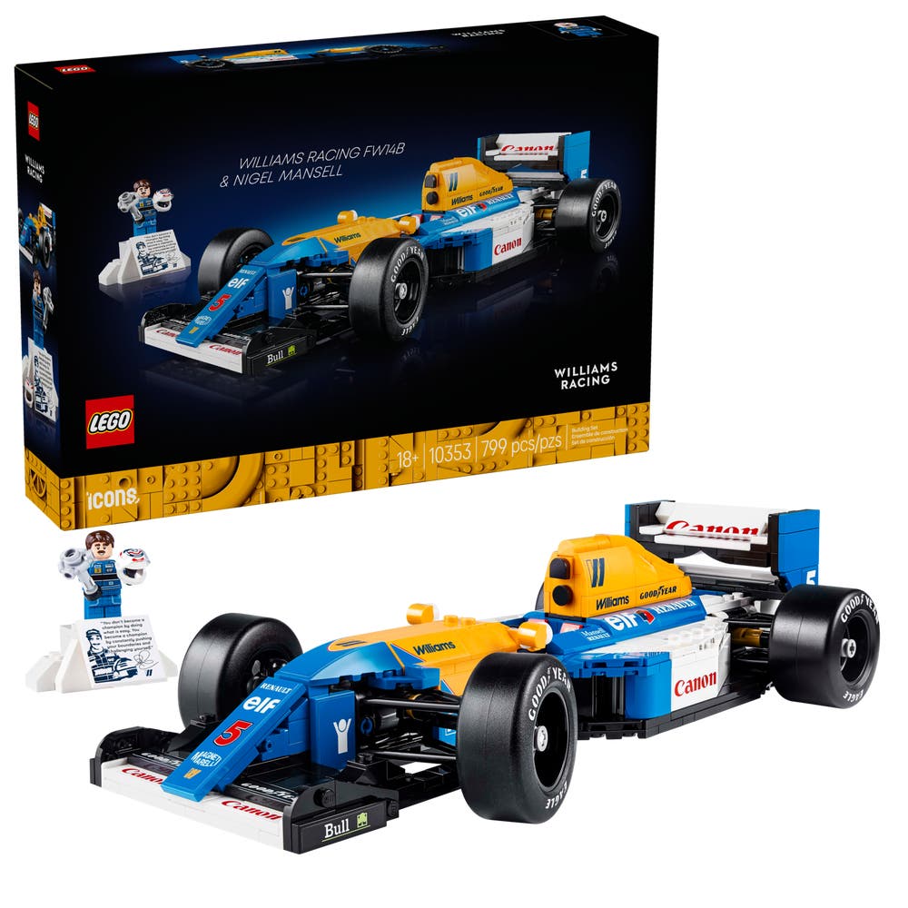 LEGO Icons 10353 Williams Racing FW14B & Nigel Mansell box front