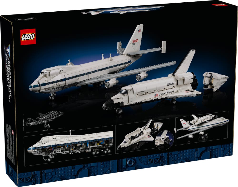 LEGO Icons 10360 Shuttle Carrier Aircraft box back