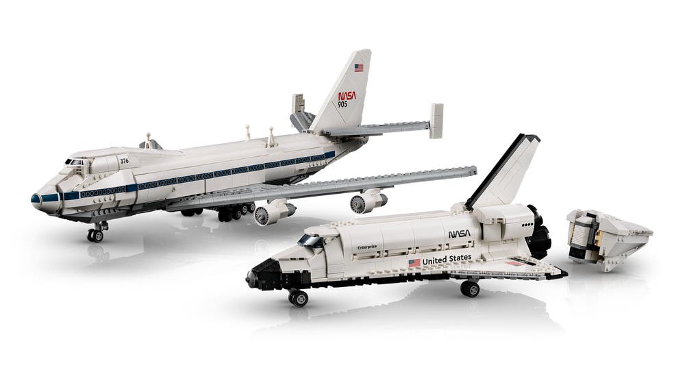 LEGO Icons 10360 Shuttle Carrier Aircraft on ground