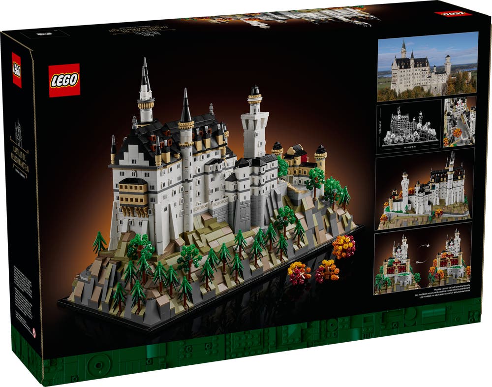 LEGO Architecture 21063 Neuschwanstein Castle box back
