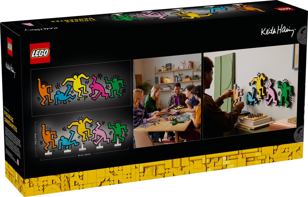 LEGO Art 31216 Keith Haring – Dancing Figures box back