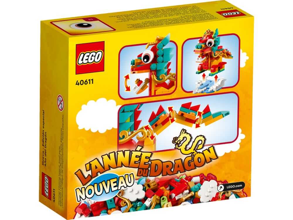 LEGO Lunar New Year 40611 Year of the Dragon GWP box back