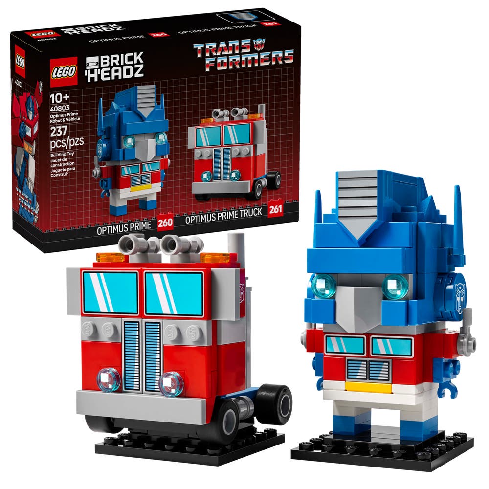 LEGO BrickHeadz 40803 Transformers Optimus Prime Robot & Vehicle