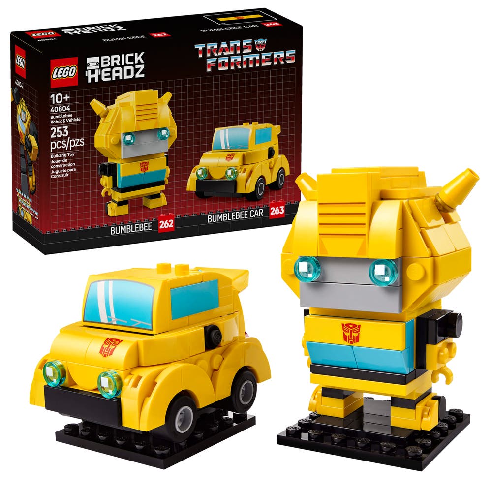 LEGO BrickHeadz 40804 Transformers Bumblebee Robot & Vehicle