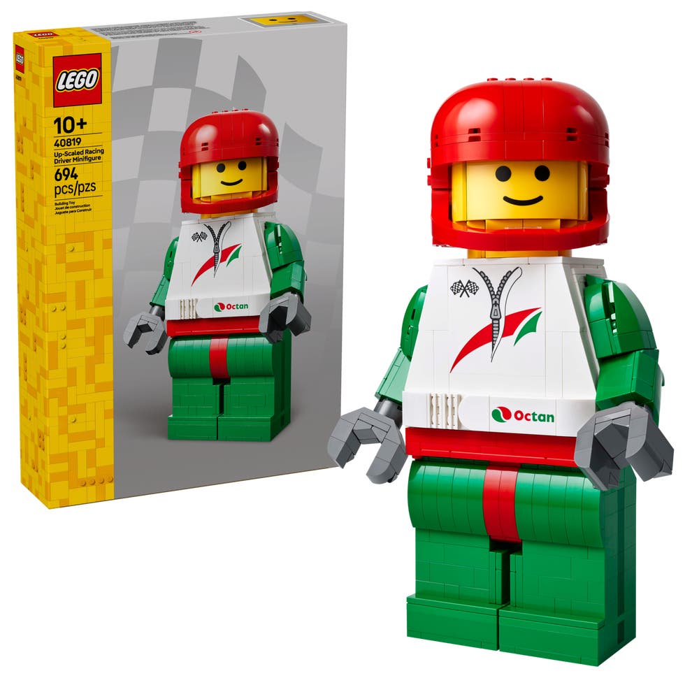 LEGO undefined 40819 Up-Scaled Racing Driver Minifigure box front