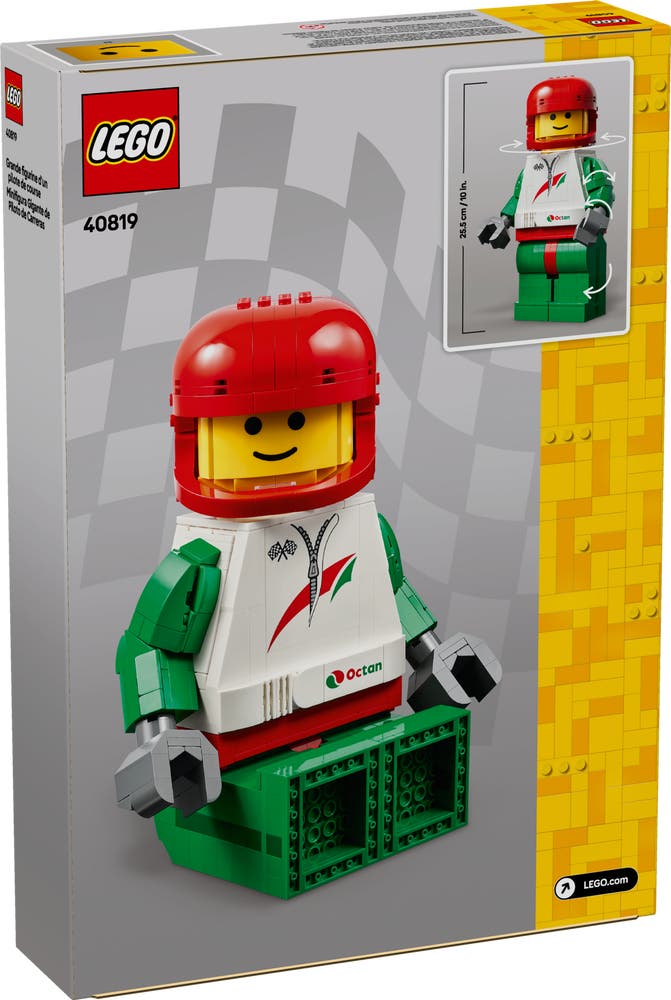 LEGO undefined 40819 Up-Scaled Racing Driver Minifigure box back