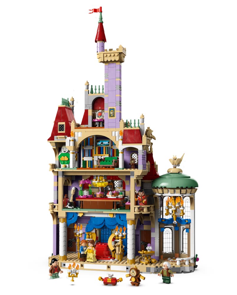 LEGO Disney 43263 Beauty and the Beast Castle back