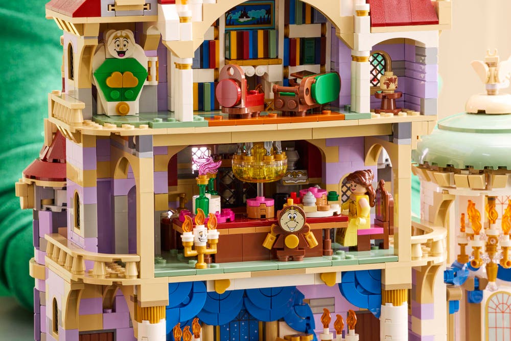 LEGO Disney 43263 Beauty and the Beast Castle interior