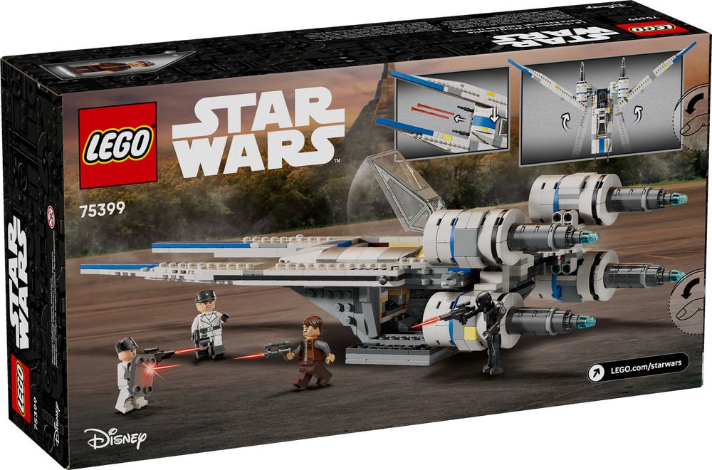 LEGO Star Wars 75399 Rebel U-Wing Starfighter box back