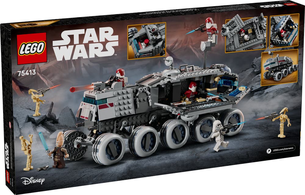 LEGO Star Wars 75413 Republic Juggernaut box back