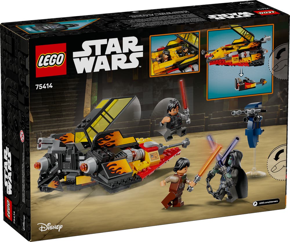 LEGO Star Wars 75414 The Force Burner Snowspeeder box back