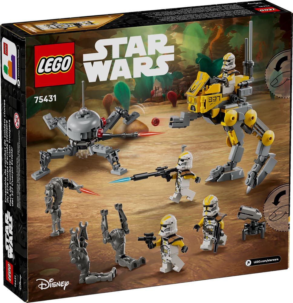 LEGO Star Wars 75431 327th Star Corps Battle Pack box back