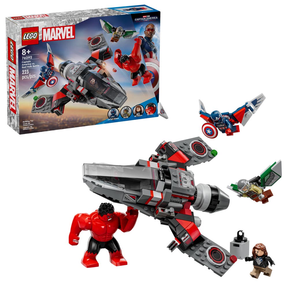 LEGO Marvel 76292 Captain America vs. Red Hulk Battle box front