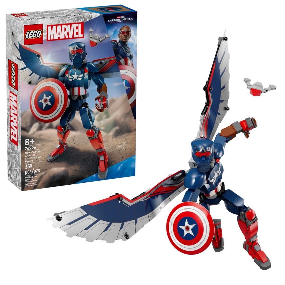 LEGO Marvel 76296 New Captain America Construction Figure box front