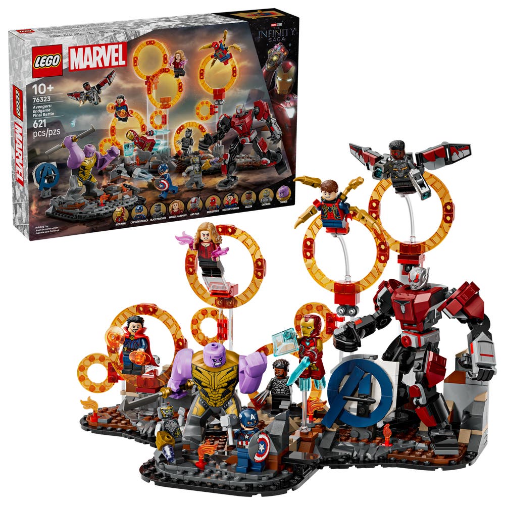 LEGO Marvel 76323 Avengers: Endgame Final Battle box front