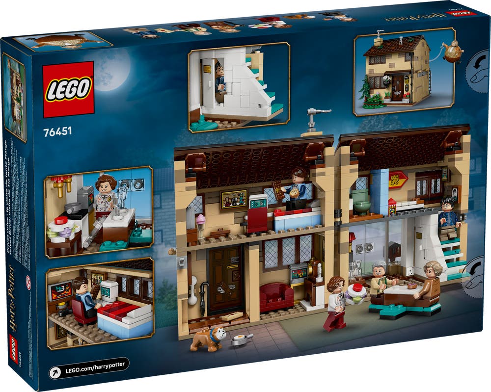 LEGO Harry Potter 76451 Privet Drive: Aunt Marge's Visit box back